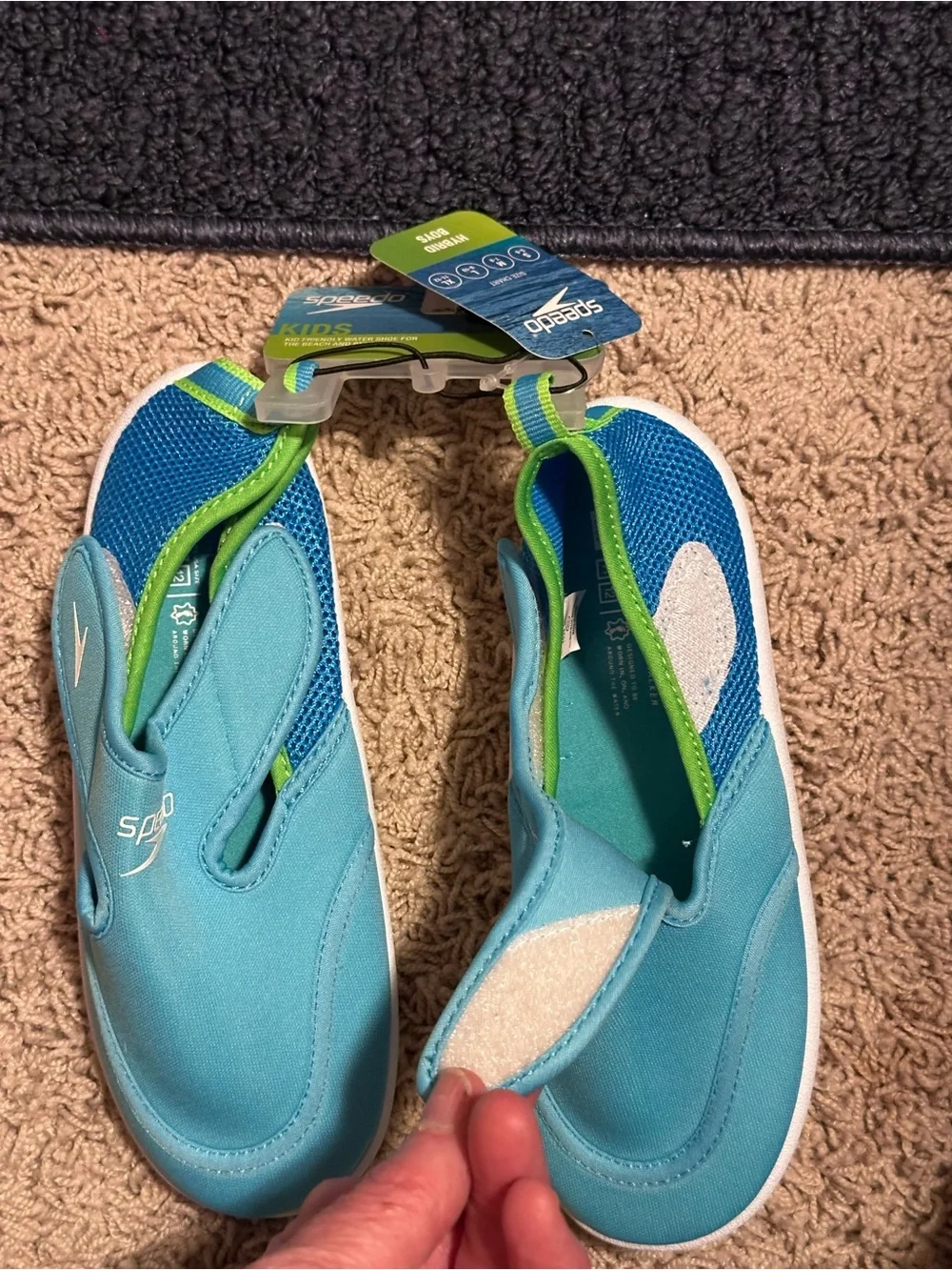 SPEEDO size toddler 11-12 XLARGE Hybrid Water Shoe Pool Mesh Velcro NEW!